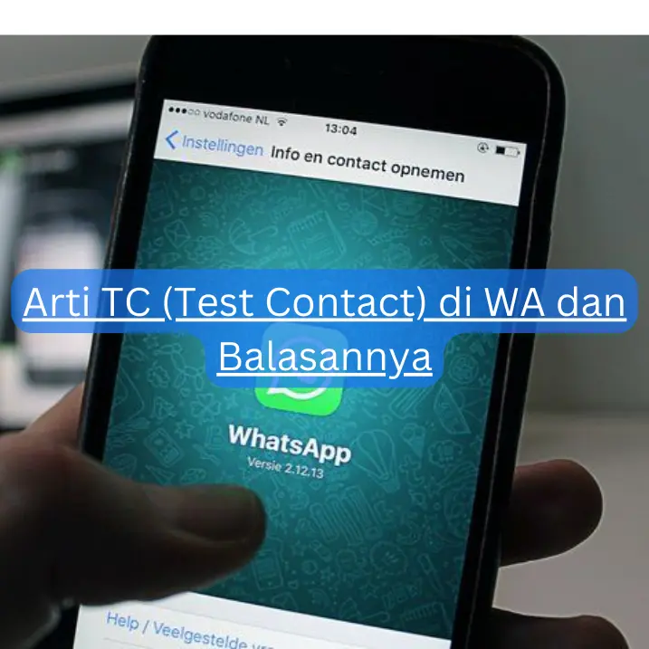 Arti TC (Test Contact) di WA dan Balasannya